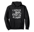 I Kicked 100 Days School Soccer Hoodie - Minimalist Print for Adults