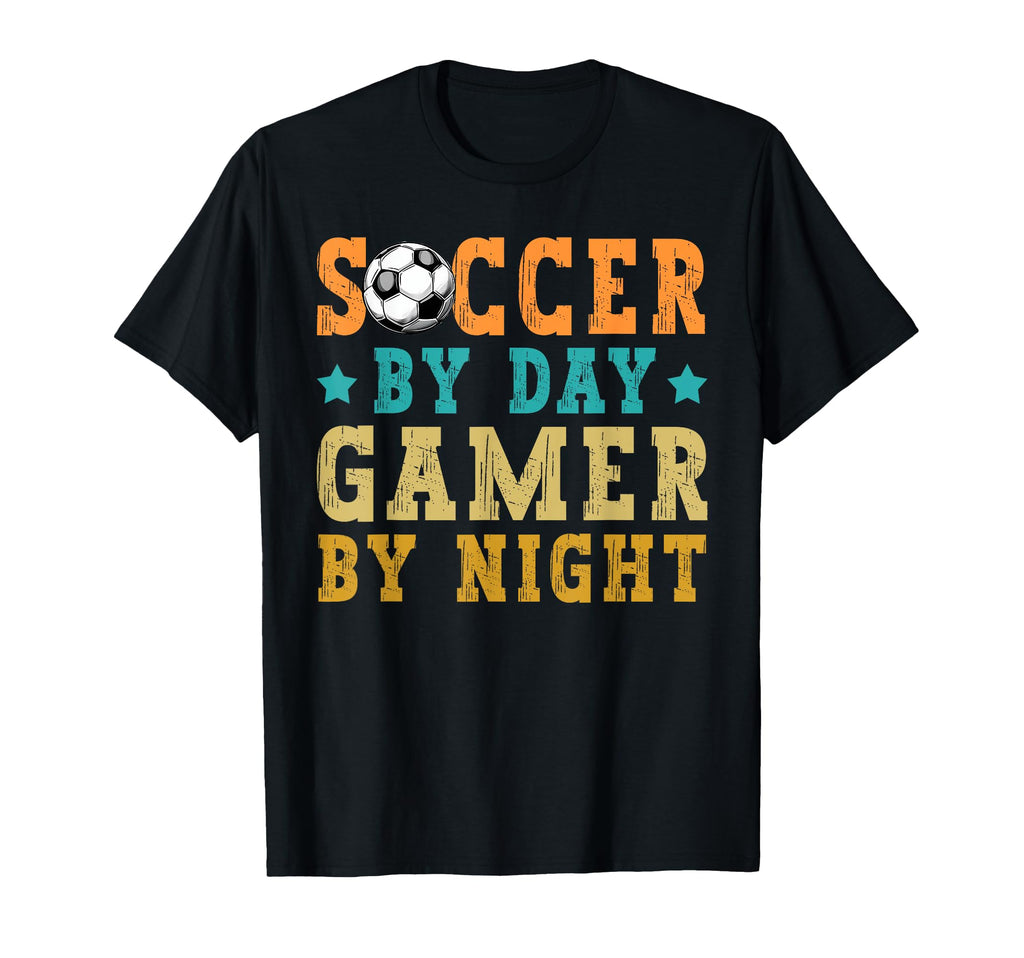 Soccer Day Gamer Night Funny Soccer T-Shirt - Custom Art Print Unisex