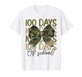 100 Days School Camo Coquette Bow Pencil T-Shirt - Unique Graphic Unisex