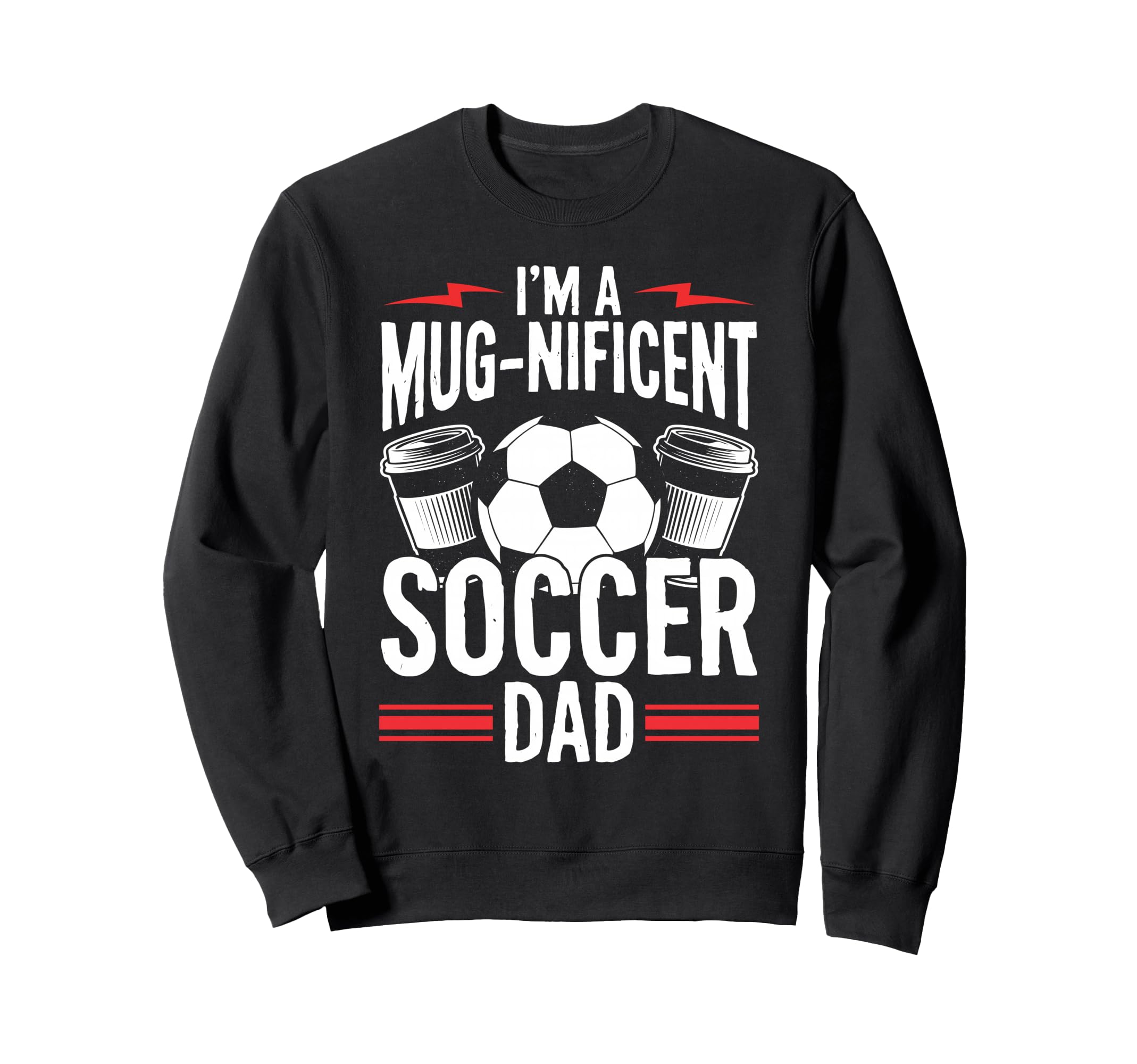 Coffee Lover Soccer Dads Sweatshirt - Graphic Print for Adults