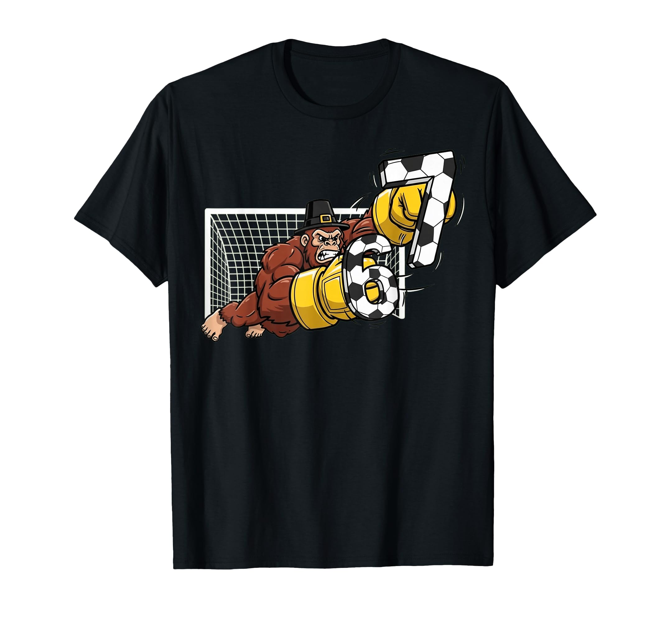 Bigfoot Goalie Soccer 67 Six Seven T-Shirt - Streetwear Style Men Women