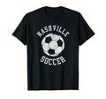 Nashville Soccer Distressed 90S T-Shirt - Custom Art Print Men Women