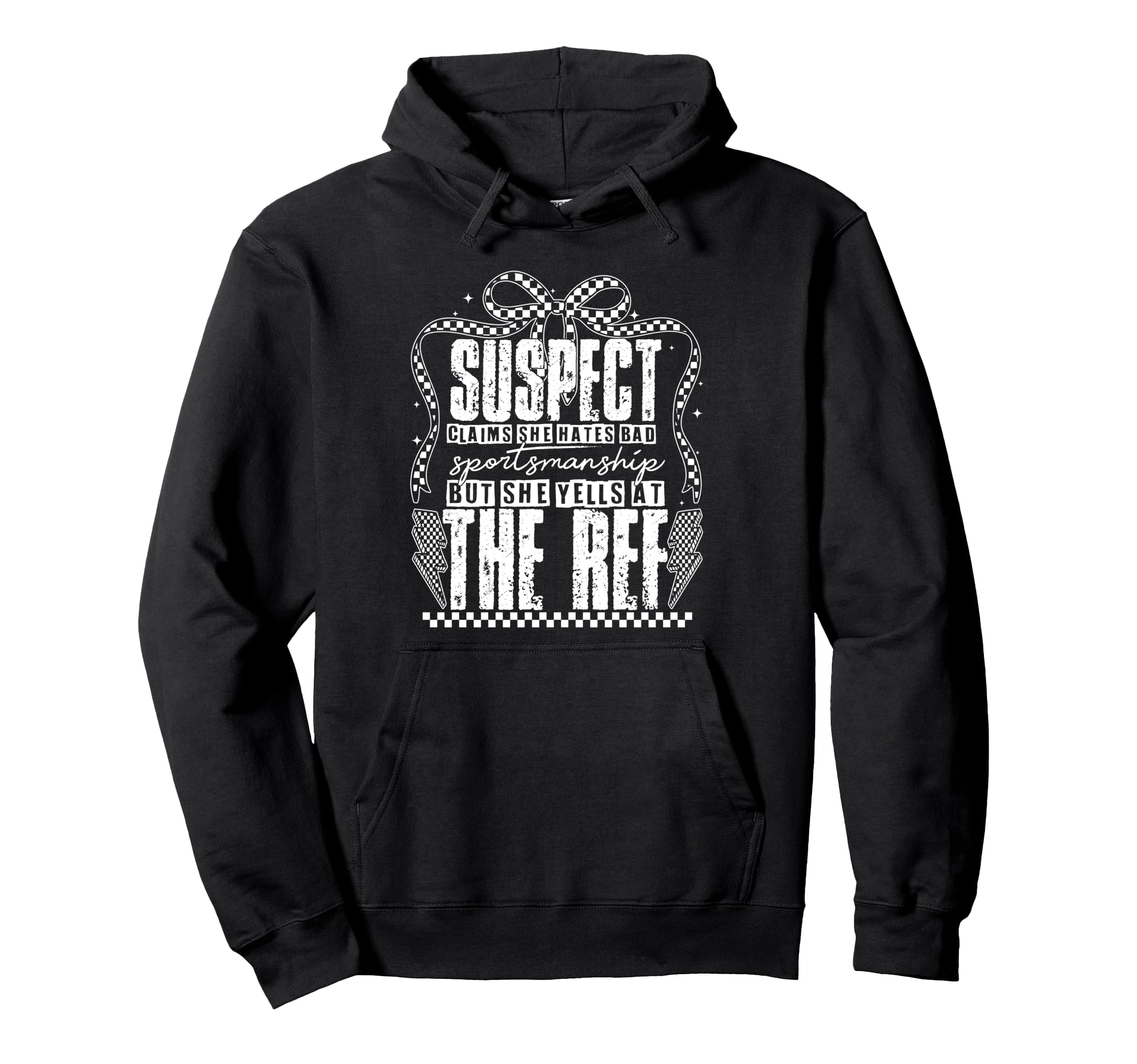 Suspect Claims But She Yells Ref Hoodie - Custom Art Print for Adults