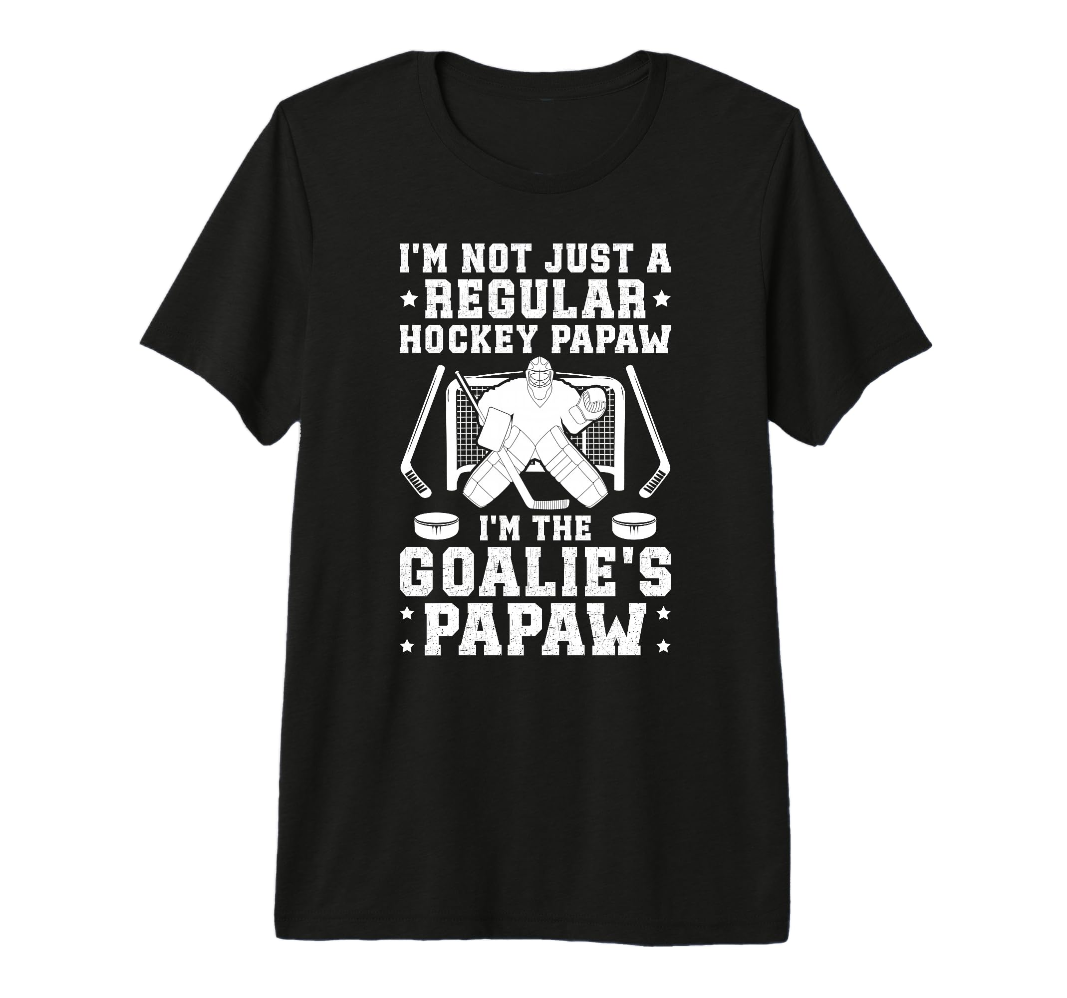 Mens Im Hockey Goalie Papaw Ice T-Shirt - Fun Novelty Design for Adults