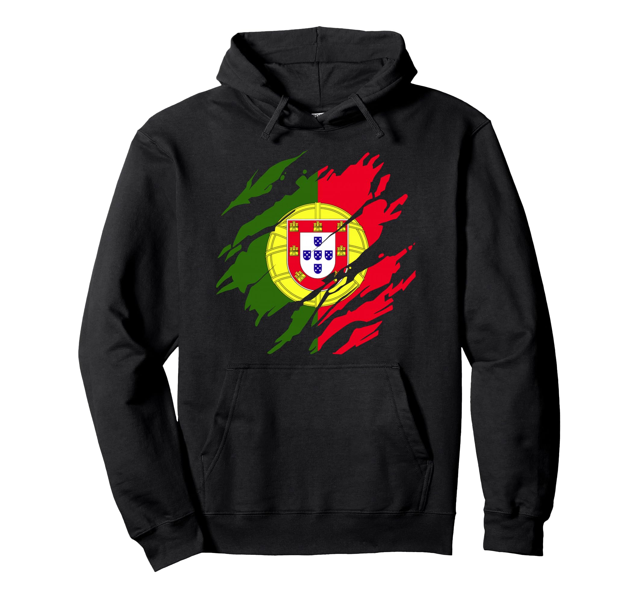 Portugal Portuguese Flag Pride Hoodie - Novelty Apparel for Adults