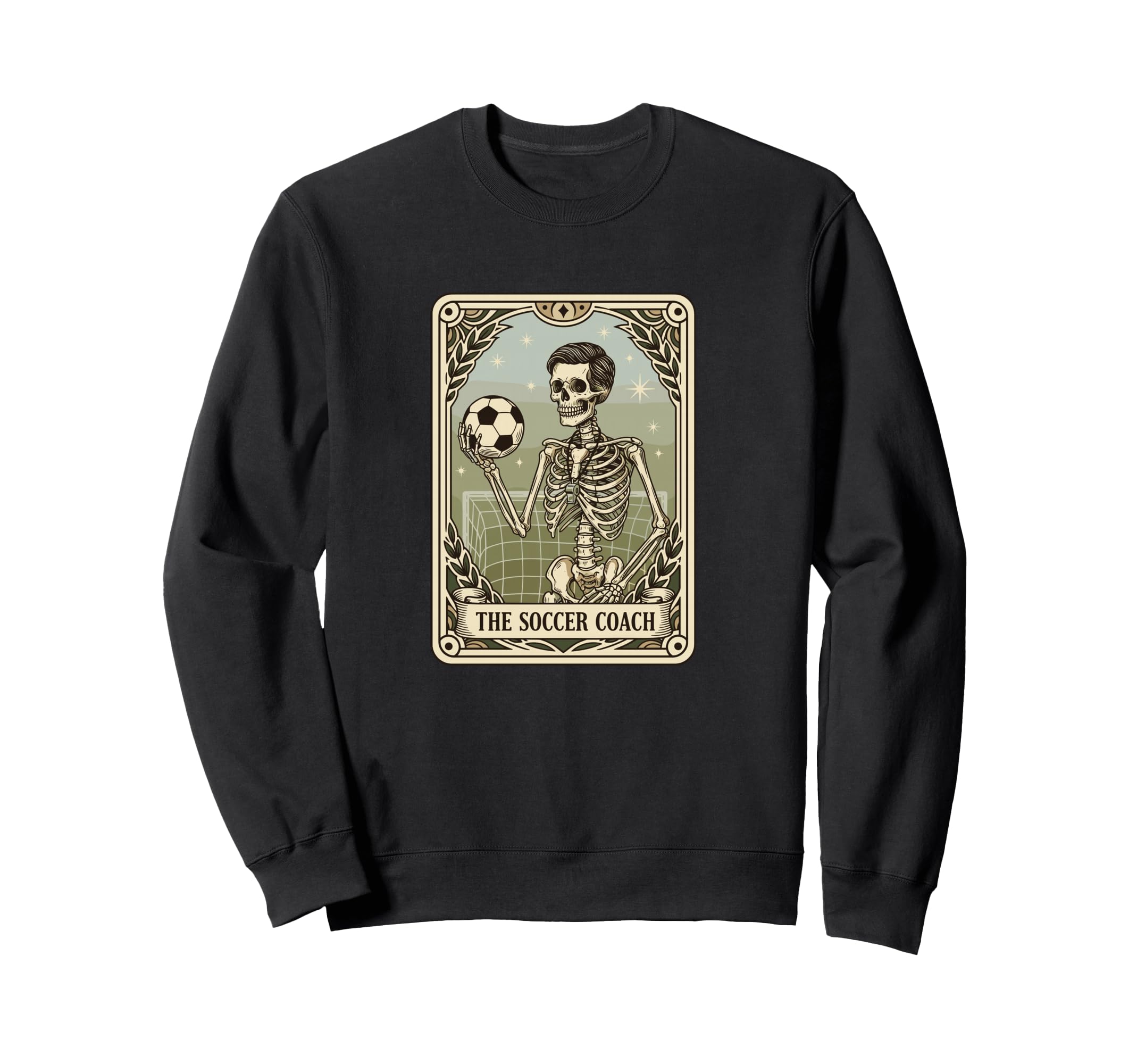 Skeleton Soccer Trainer Sweatshirt - Unique Graphic Men Women