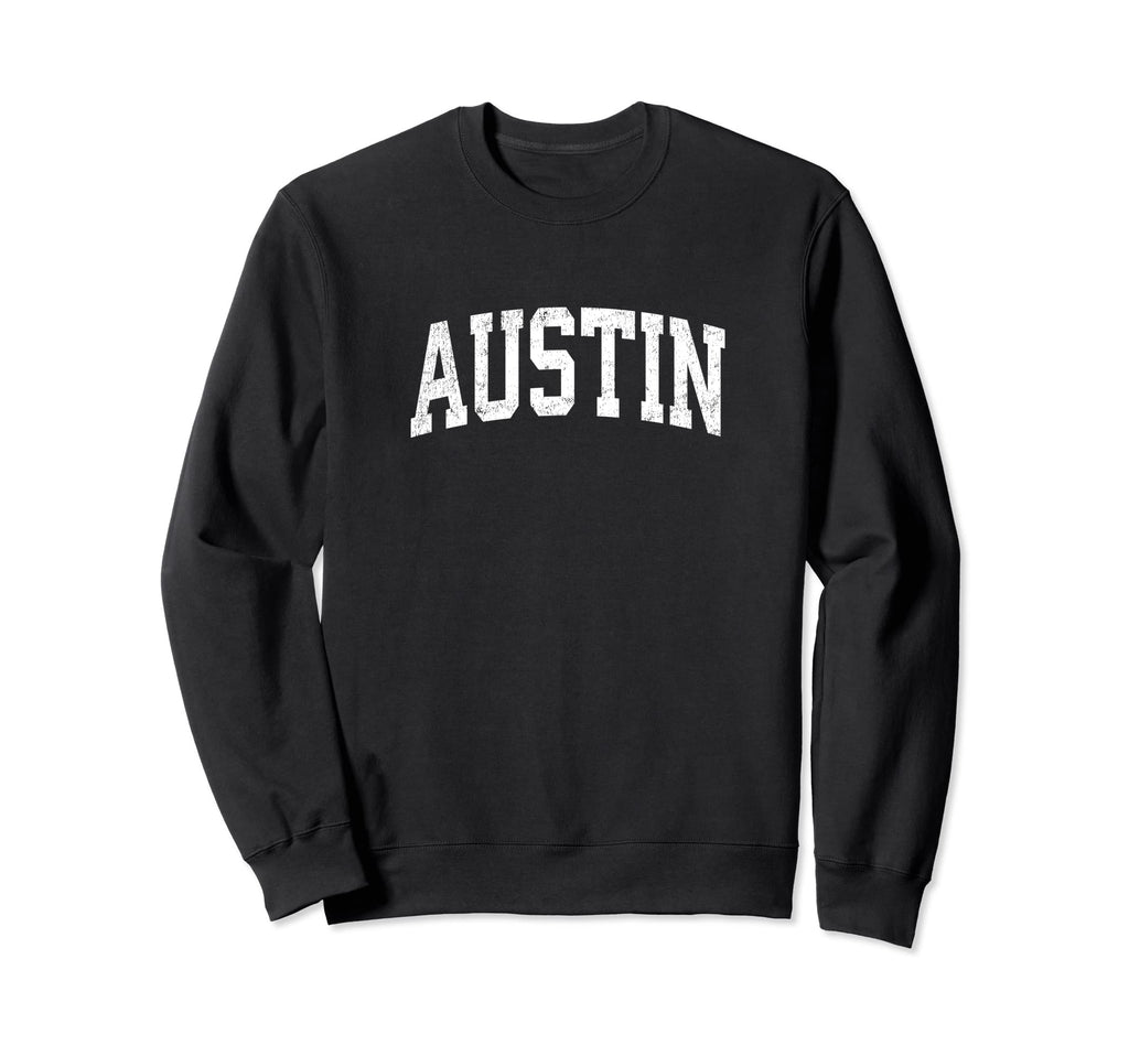 Austin Texas Tx Athletic Sports Sweatshirt - Aesthetic Graphic for Adults