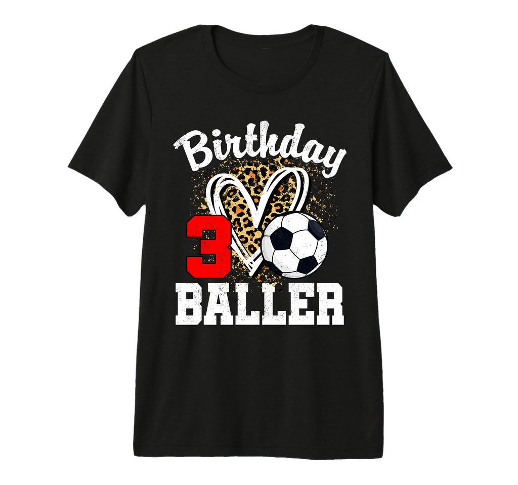 3Rd Birthday Baller 3 Year Old Birthday T-Shirt - Aesthetic Graphic Unisex