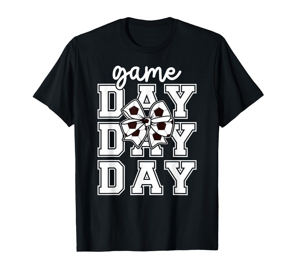 Game Day Soccer Coquette Soccer Game Day T-Shirt - Novelty Apparel Unisex