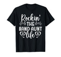 Rockin Band Aunt Life Marching Band T-Shirt - Graphic Print for Adults