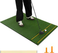 Tangkula Golf Hitting Mat, Artificial Turf Mat for Indoor/Outdoor Golf Practice Includes 2 Rubber Tees & 2 Alignment Sticks, Golf Training Mat for Home Backyard Garage