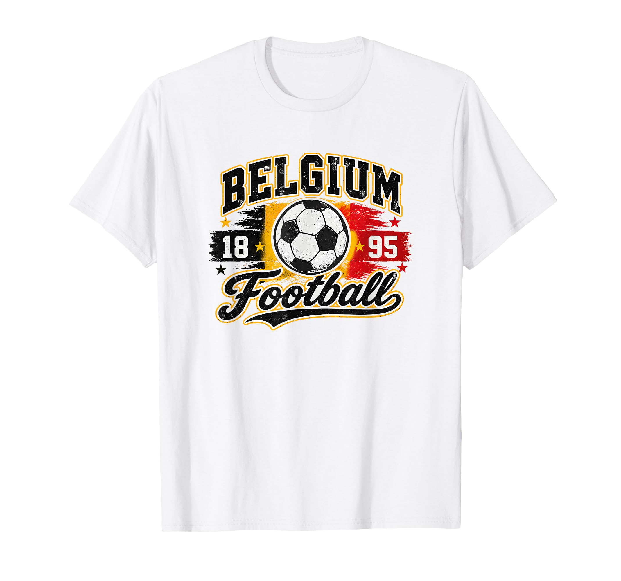 Belgium Football Tradition 1895 Soccer T-Shirt - Graphic Print for Adults