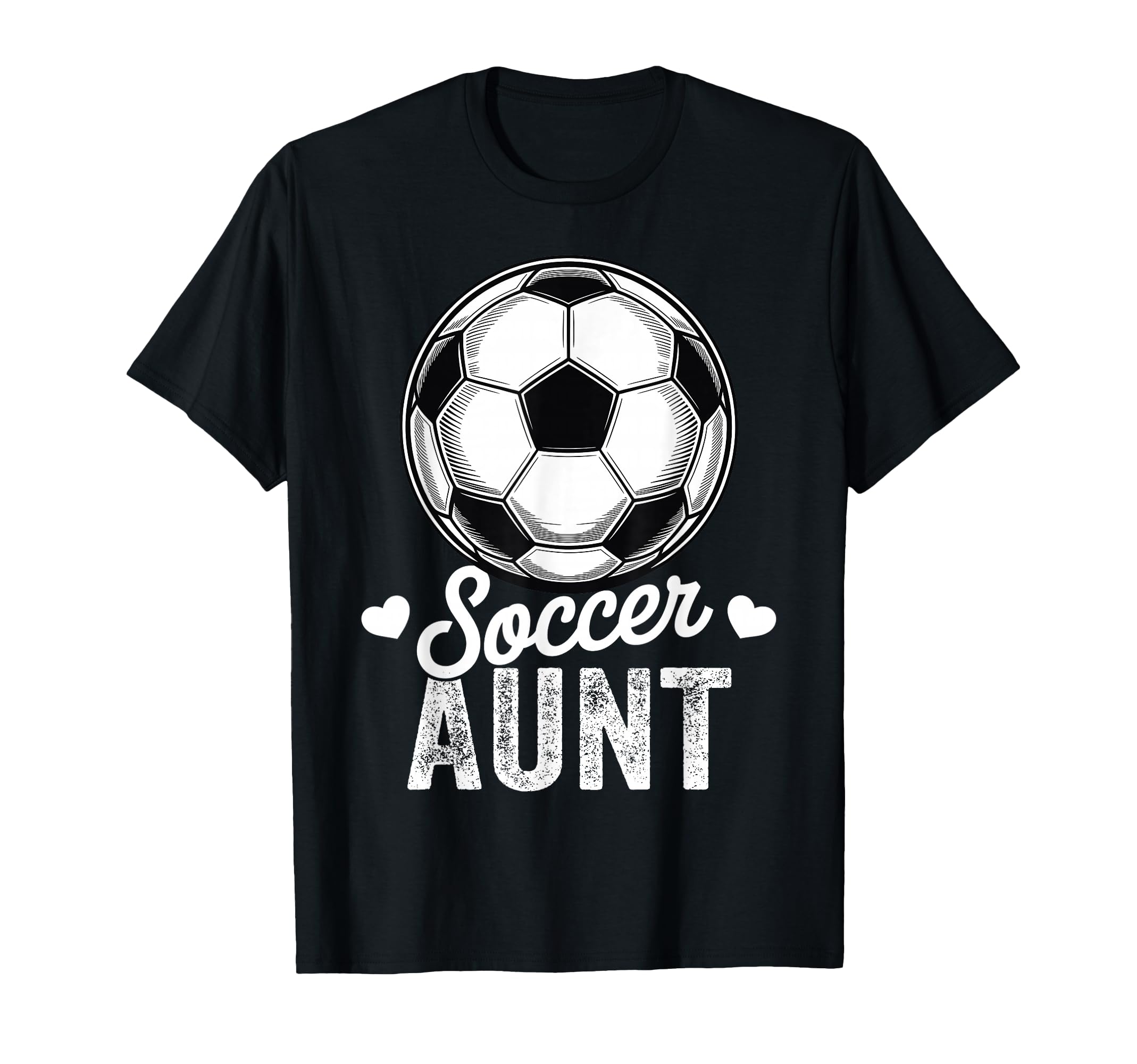 Funny Soccer Aunt Mothers Day T-Shirt - Casual Everyday Wear Men Women