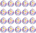 MerryNine 20Pack Crystal Ball 0.8"/20mm Prism Sun Shine Catcher Rainbow Pendants Maker, Hanging Crystals Prisms for Windows, for Feng Shui, for Gift (AB Color)