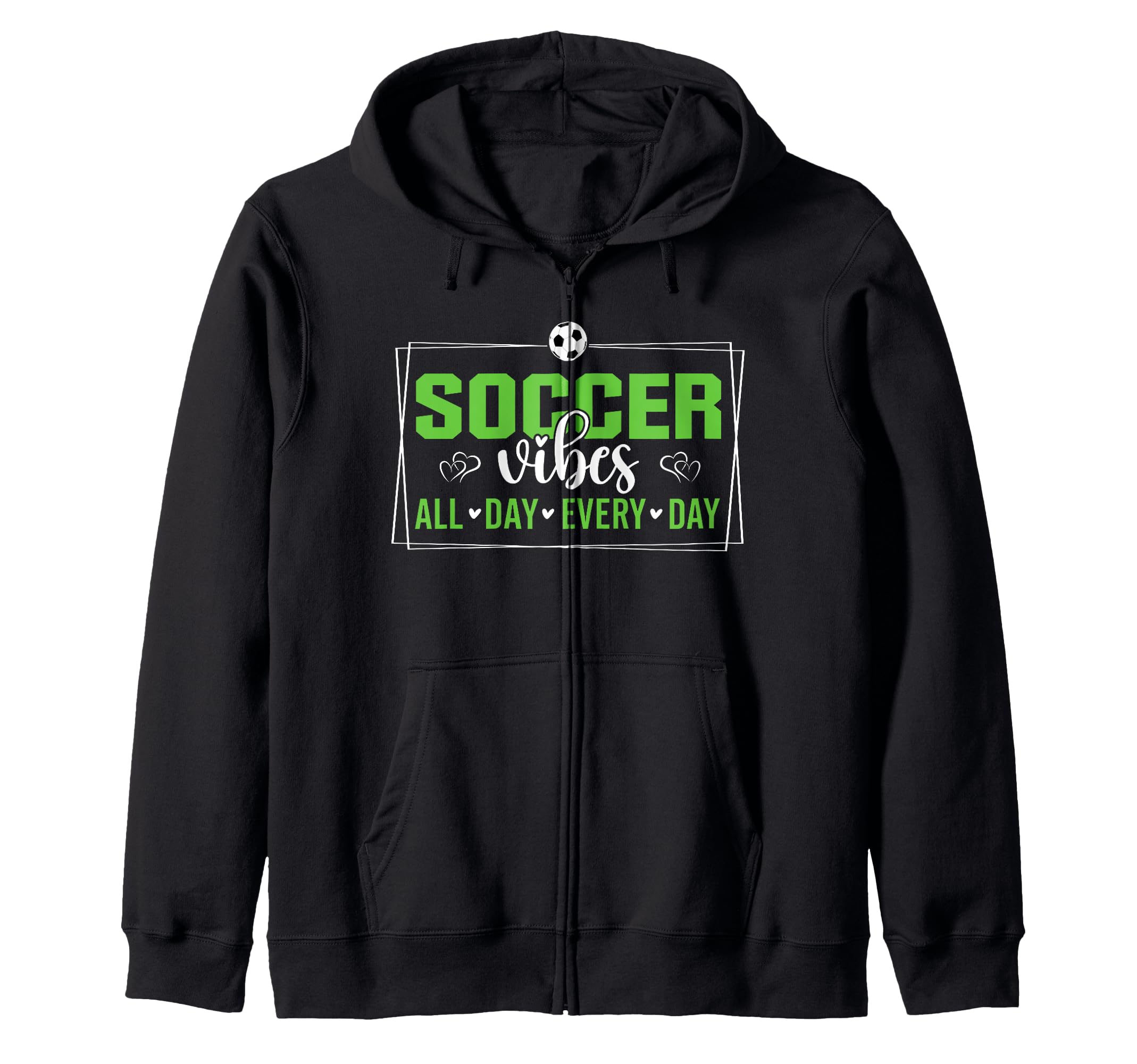 Soccer Vibes All Day Every Day Love T-Shirt - Streetwear Style Men Women