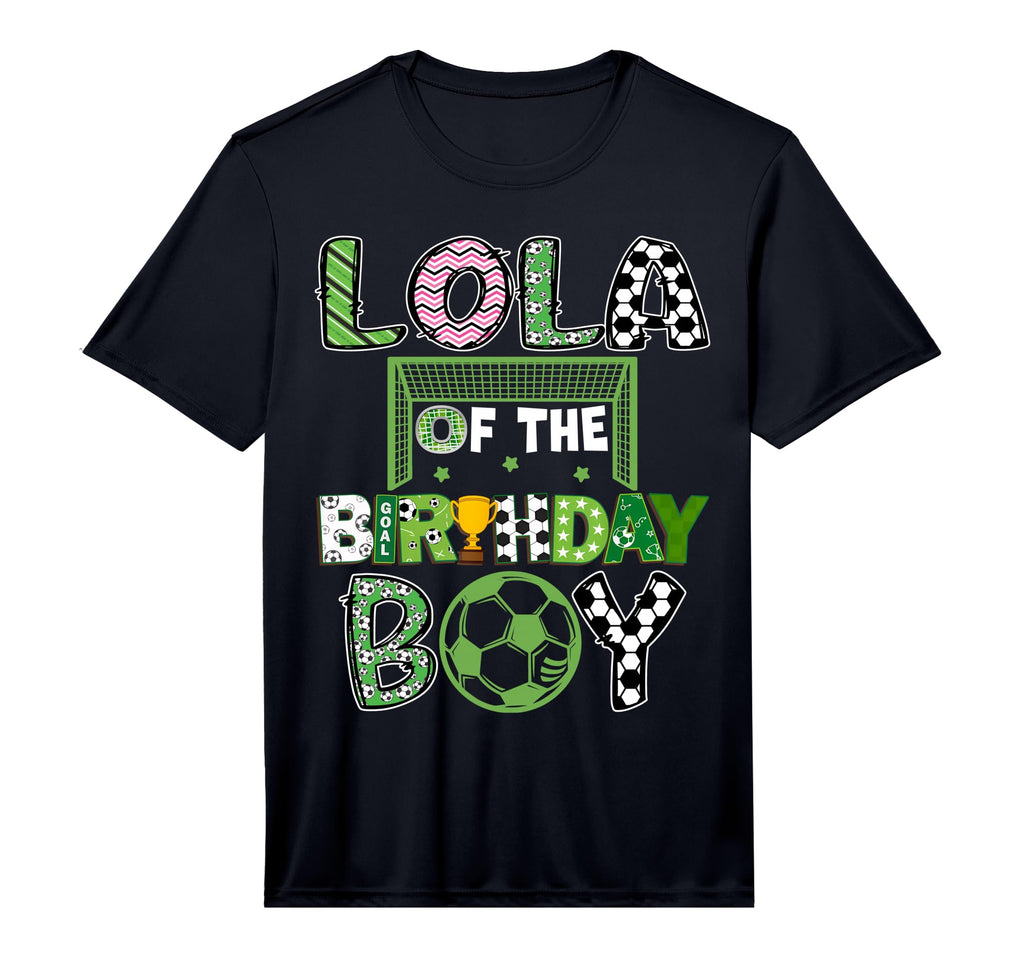 Lola Birthday Soccer Player Birthday T-Shirt - Aesthetic Graphic Men Women