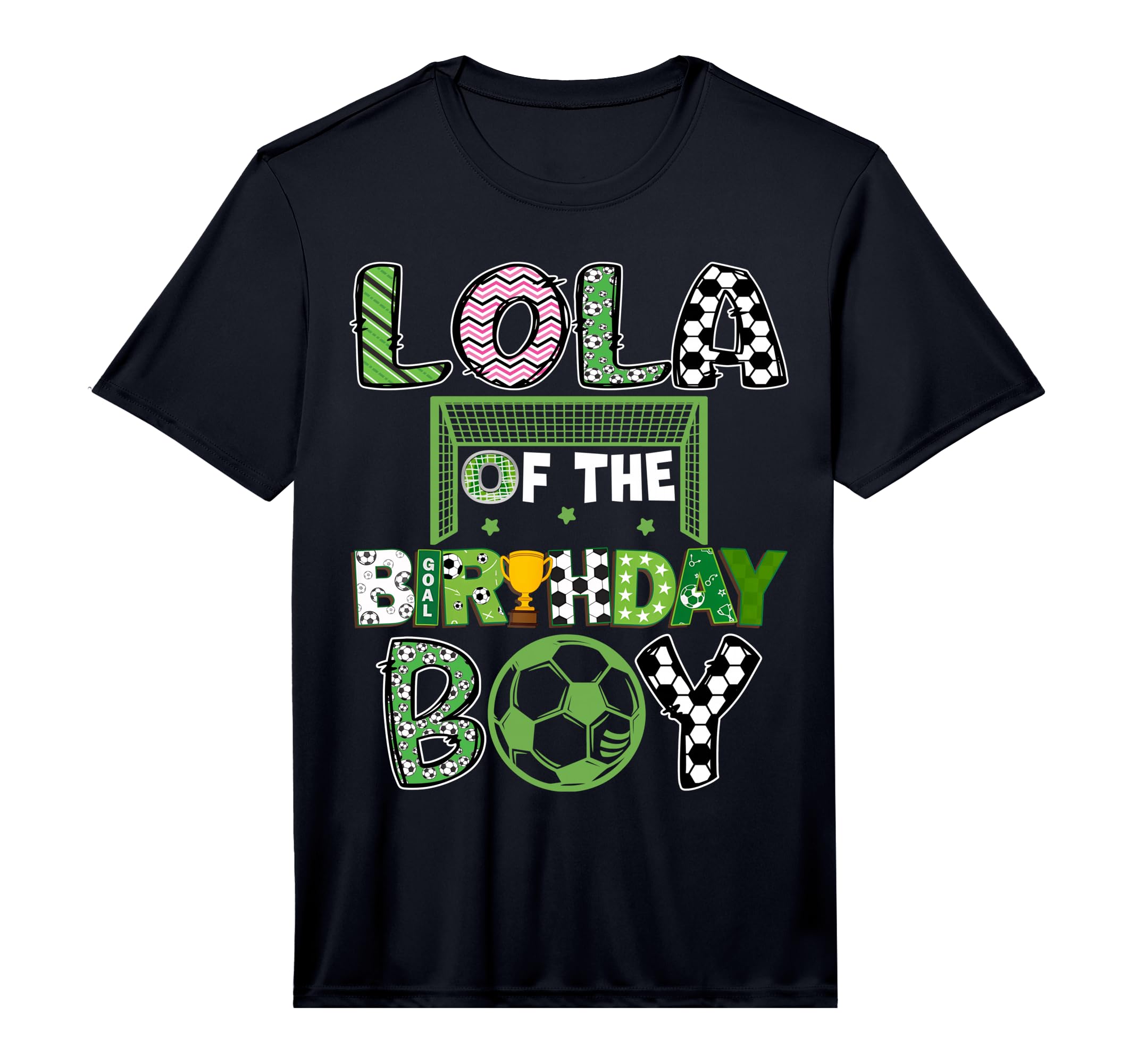 Lola Birthday Soccer Player Birthday T-Shirt - Aesthetic Graphic Men Women