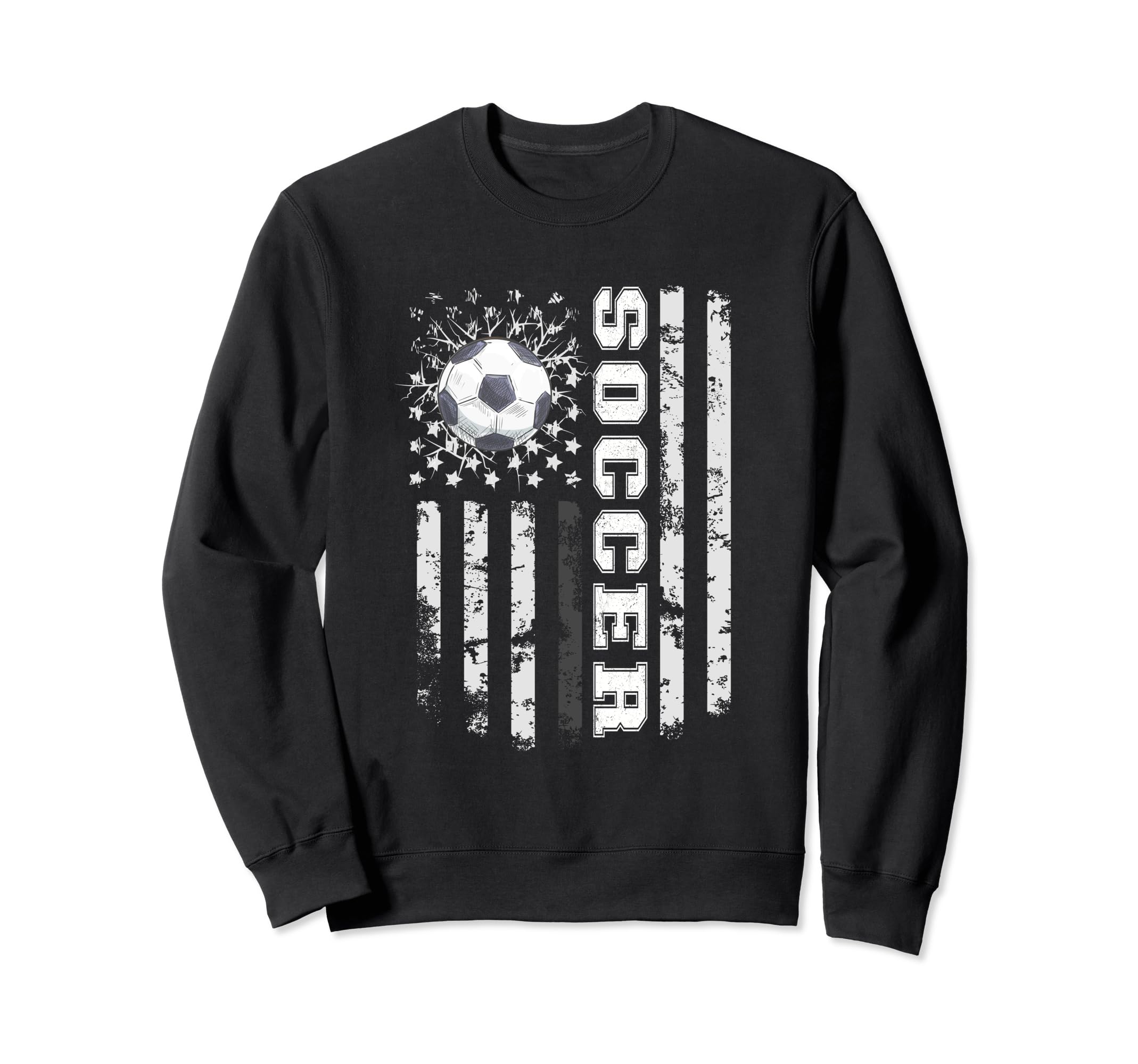 Soccer Usa Us Flag Soccer Coach Player Sweatshirt - Unique Graphic Unisex