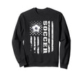 Soccer Usa Us Flag Soccer Coach Player Sweatshirt - Minimalist Print Unisex