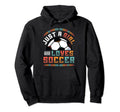 Just Who Loves Soccer Womens Soccer Hoodie - Graphic Print Unisex