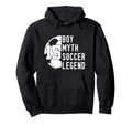 15 Years Myth Soccer Legend 15Th Birthday Hoodie - Minimalist Print Unisex