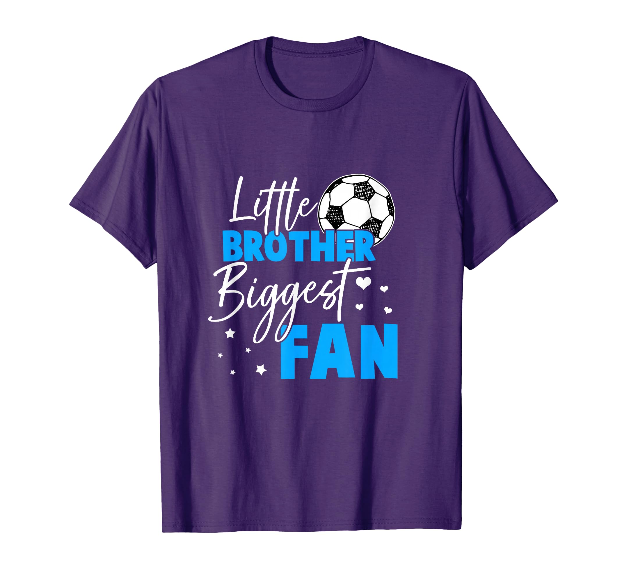 Soccer Little Brother Biggest Fan T-Shirt - Fun Novelty Design Unisex