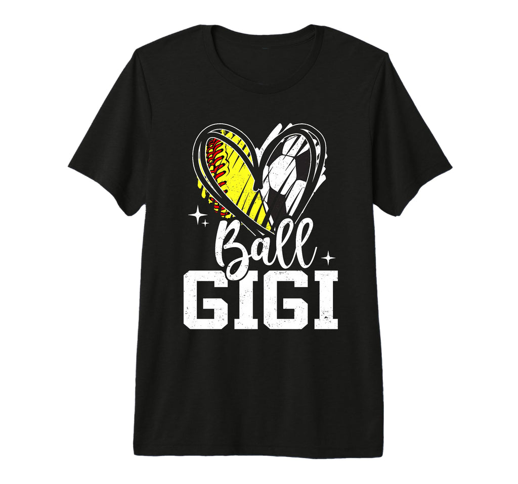 Ball Gigi Softball Soccer Ball Grandma T-Shirt - Novelty Apparel Unisex