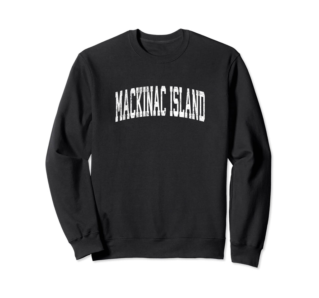 Mackinac Island Michigan Mi Athletic Sweatshirt - Unique Graphic Men Women