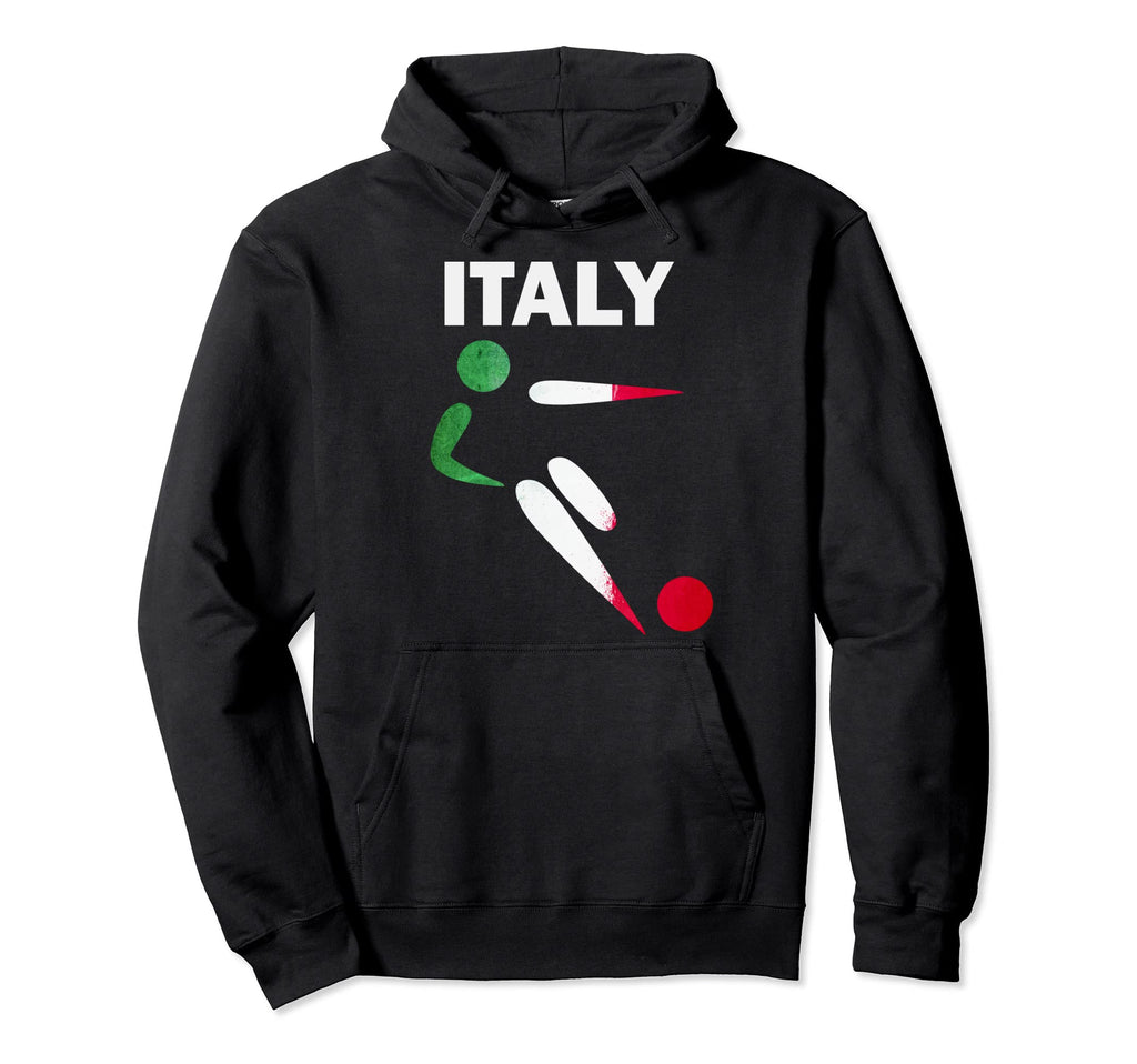 Italy Soccer Fan Italia Flag Jersey Hoodie - Aesthetic Graphic for Adults
