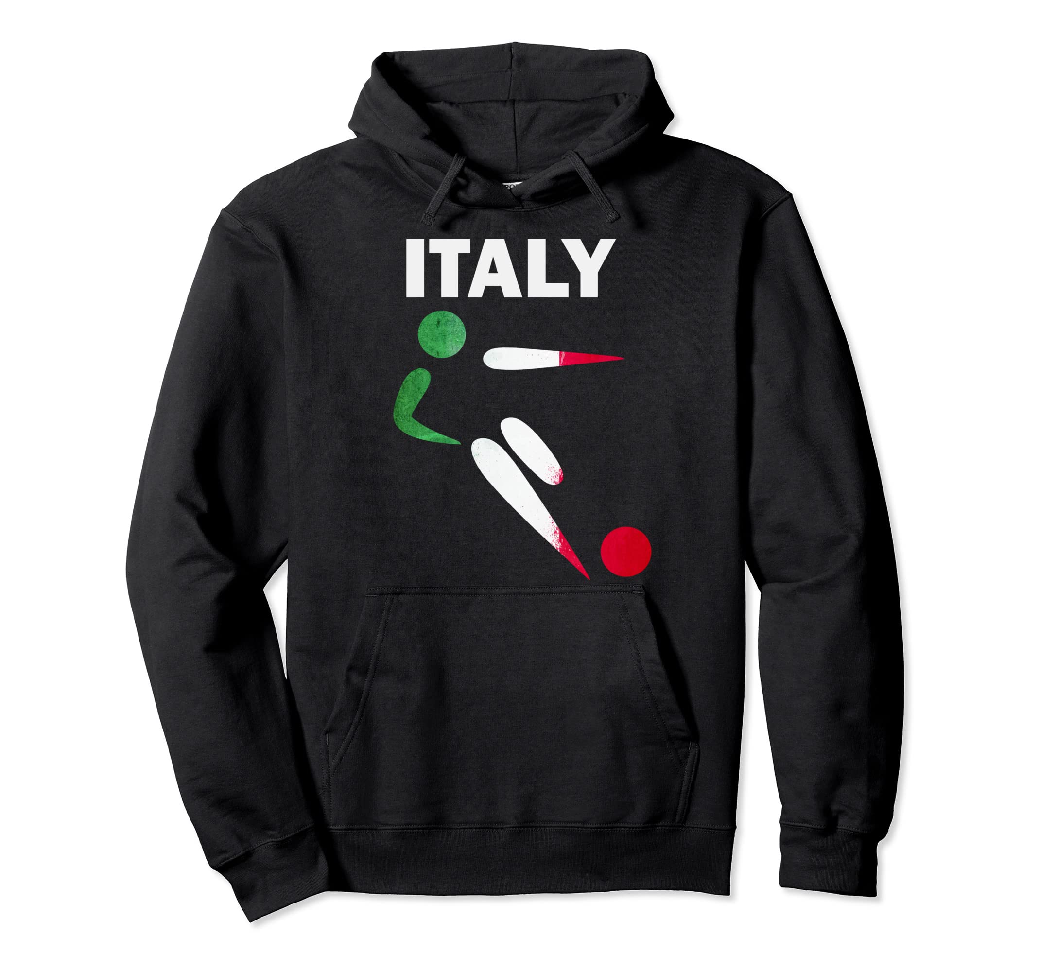Italy Soccer Fan Italia Flag Jersey Hoodie - Aesthetic Graphic for Adults