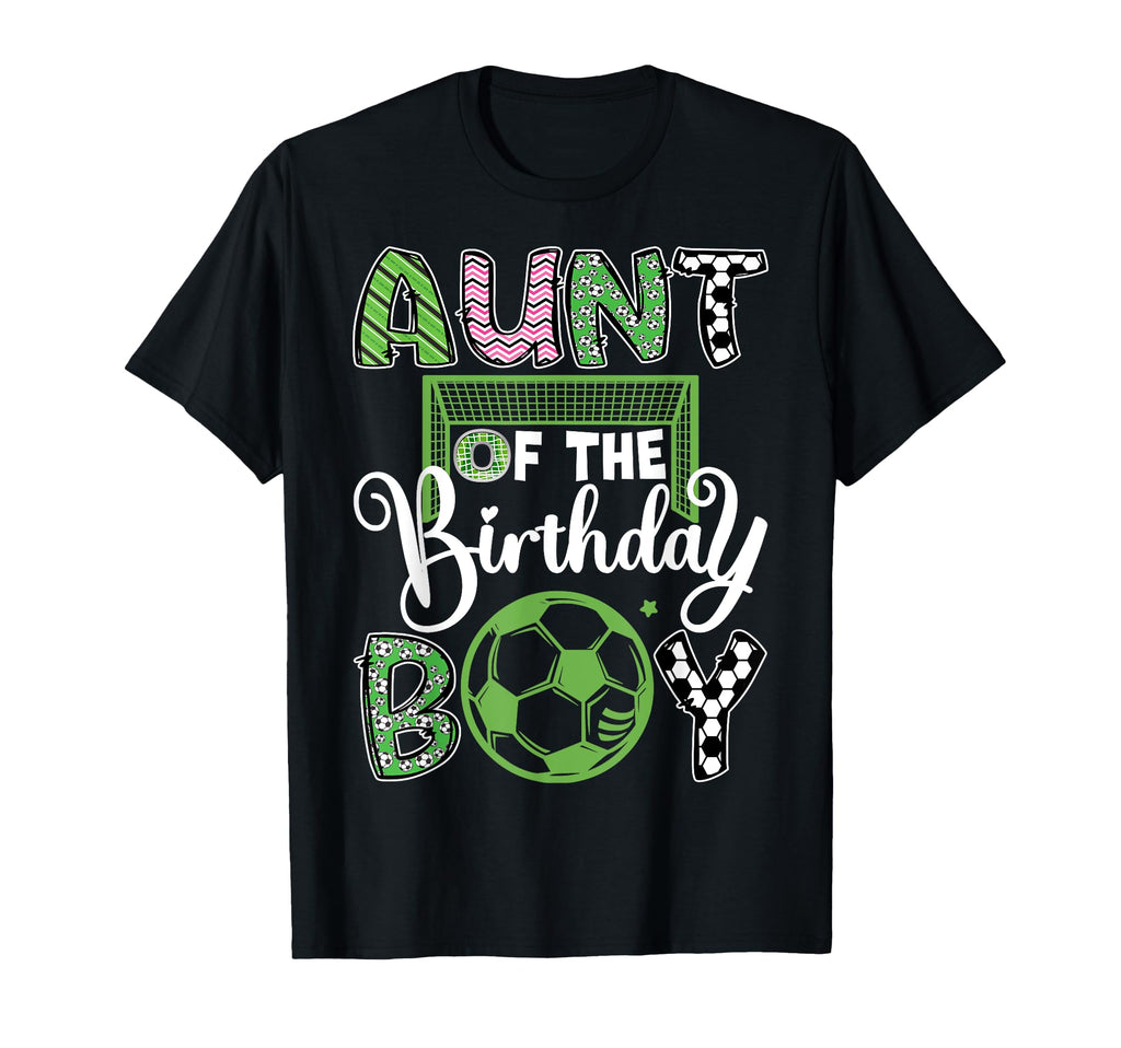 Aunt Birthday Soccer Player Birthday T-Shirt - Aesthetic Graphic Men Women