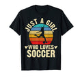 Just Who Loves Soccer Theme Gift T-Shirt - Novelty Apparel Men Women