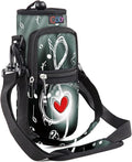icolor Water Bottle Carrier Bag with Strap 25/32/40 oz Crossbody Bottle Holder with Phone Pocket Sling Sleeve Insulated Neoprene Water Bottle Pouch for Walking Travelling
