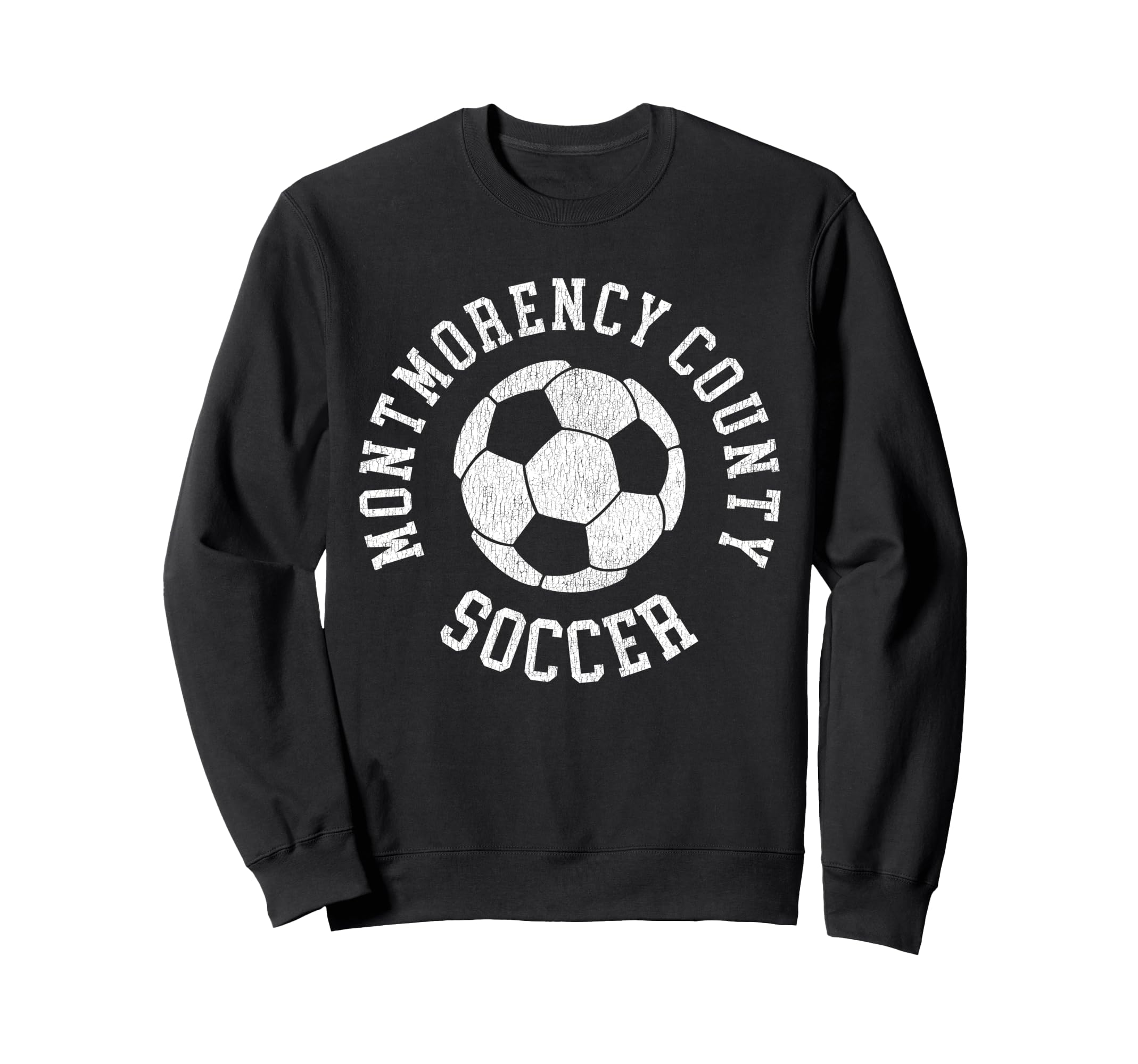 Montmorency County Soccer Sweatshirt - Aesthetic Graphic for Adults