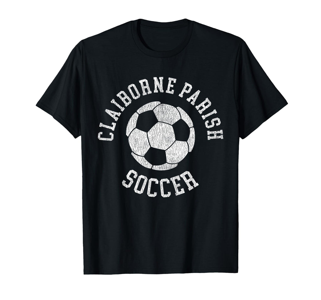 Claiborne Parish Soccer Distressed 90S T-Shirt - Custom Art Print Men Women