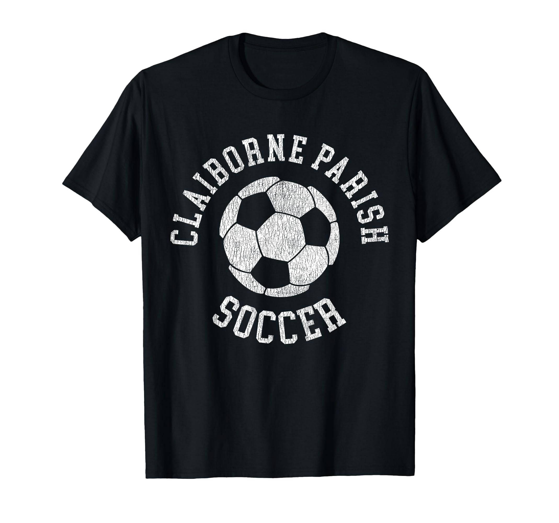 Claiborne Parish Soccer Distressed 90S T-Shirt - Custom Art Print Men Women