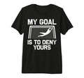 Soccer Goalie Art Gag Soccer Player Tri T-Shirt - Unique Graphic Unisex