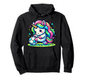 Footballer Unicorn Fans Soccer Team Unicorns Hoodie - Graphic Print Unisex
