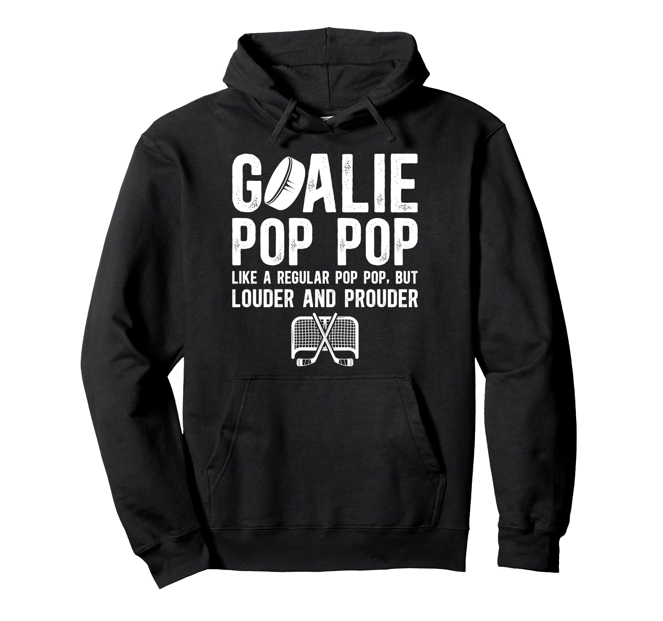 Hockey Goalie Pop Pop Ice Hockey Hoodie - Custom Art Print Men Women