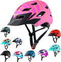 Kids Bike Helmet,Bavilk Kids Boys Girls Bike Helmets with LED Light Detachable Visor Children Youth Teen Multi-Sport for Skating Cycling Scooter Skateboard Adjustable & Lightweight 19.7"-22.4"