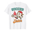 Soccer Sister Game Day Family Supporter T-Shirt - Graphic Print for Adults