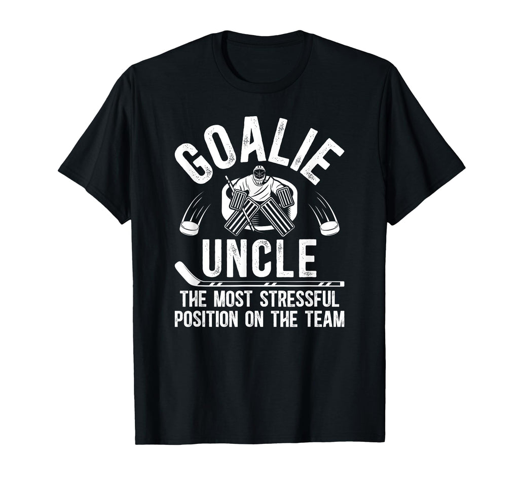 Funny Hockey Goalie Uncle Hockey Keeper T-Shirt - Aesthetic Graphic Unisex