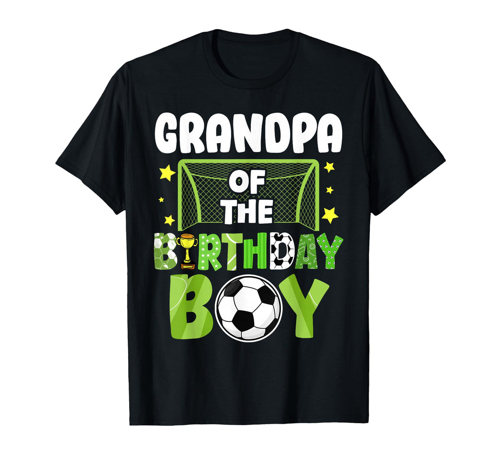 Soccer Grandpa Birthday Party Soccer Family T-Shirt - Graphic Print Unisex
