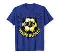 Bruh Soccer Ball Funny Header T-Shirt - Trendy Graphic for Adults