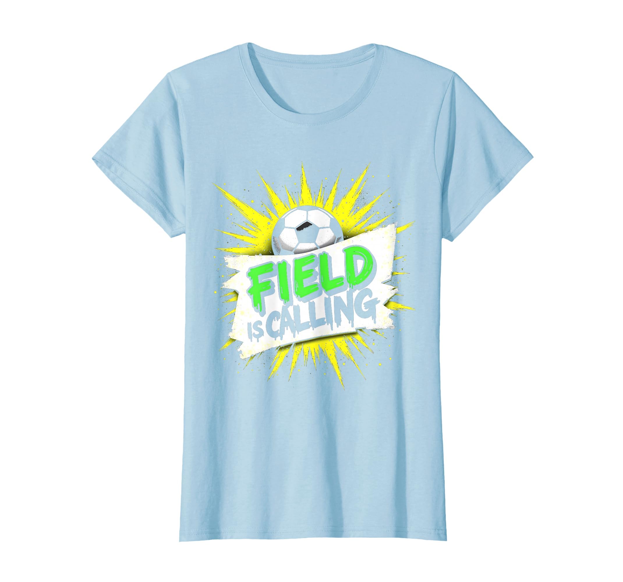 Field Is Calling Soccer T-Shirt - Minimalist Print for Adults