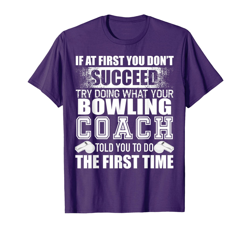 Funny Bowling Coach Thank You Gift T-Shirt - Fun Novelty Design for Adults