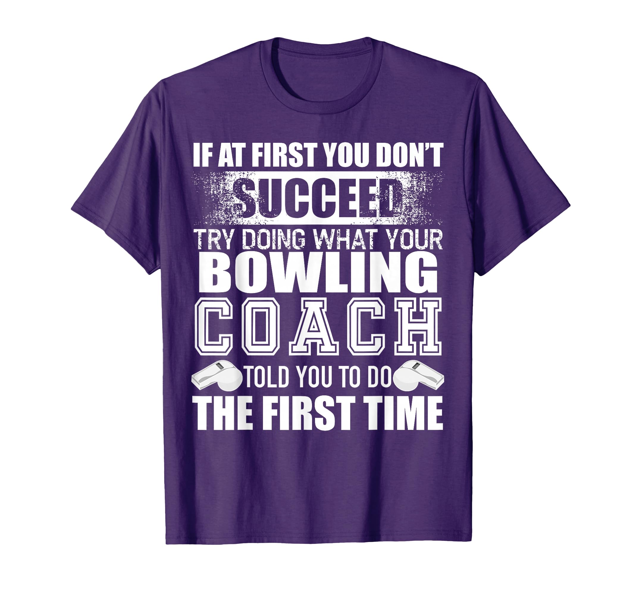 Funny Bowling Coach Thank You Gift T-Shirt - Graphic Print for Adults
