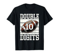 Double Digits Birthday Decorations 10 T-Shirt - Minimalist Print Men Women