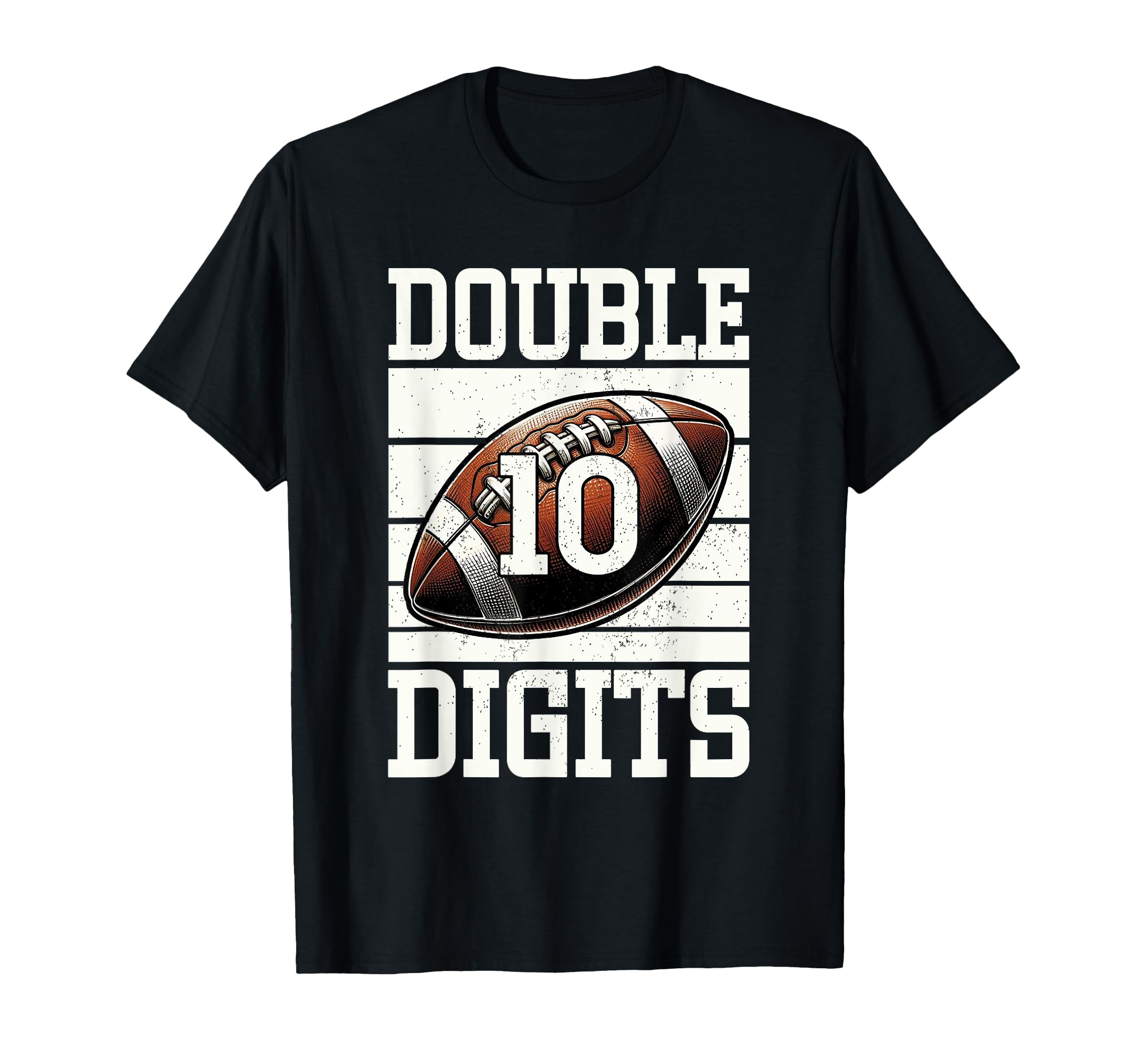 Double Digits Birthday Decorations 10 T-Shirt - Minimalist Print Men Women