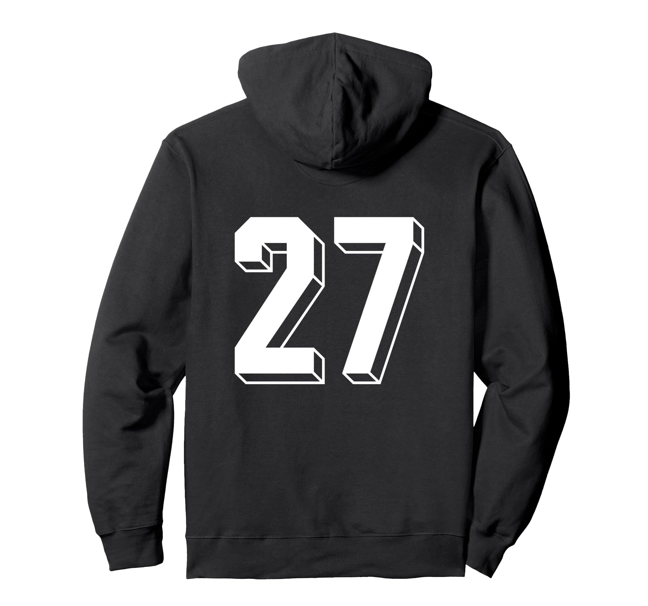 Number 27 Backside 80S 90S Team Jersey Hoodie - Trendy Graphic Men Women